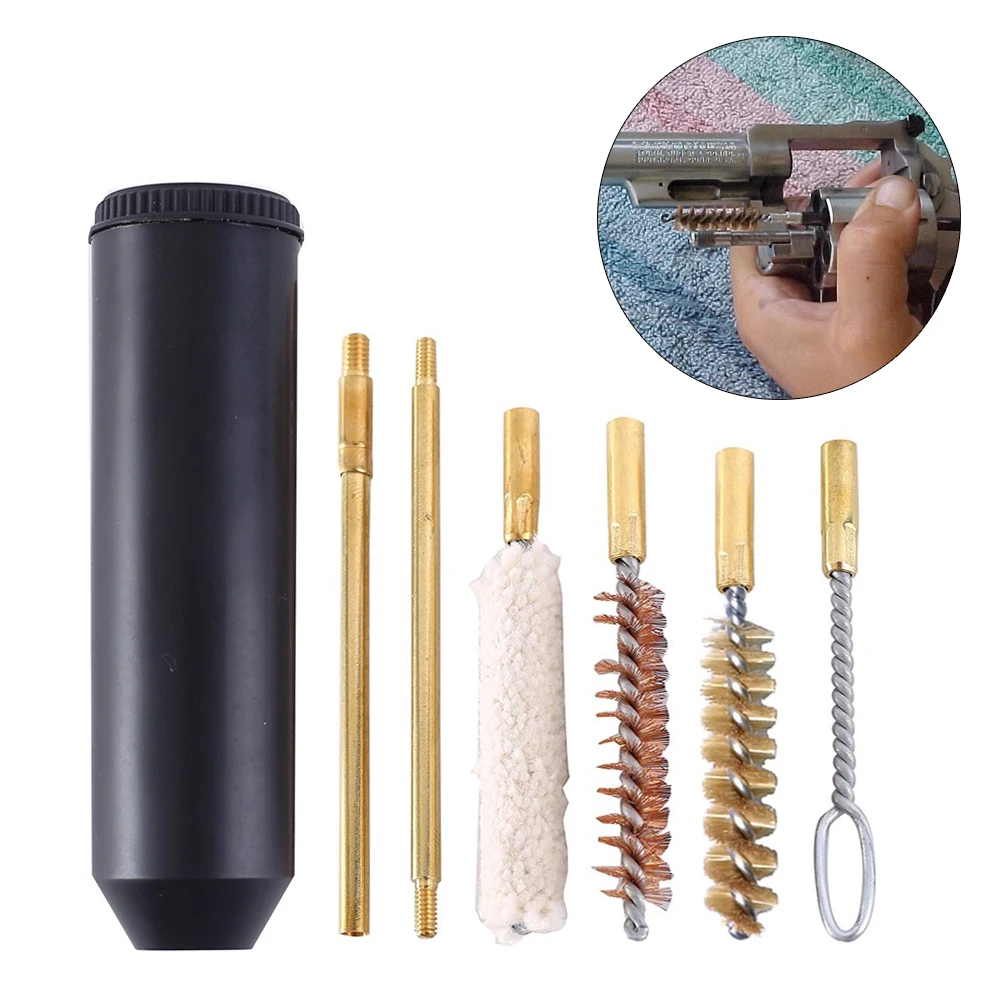 7 шт./компл. инструмент для очистки пистолета набор профессиональных щеток удочки