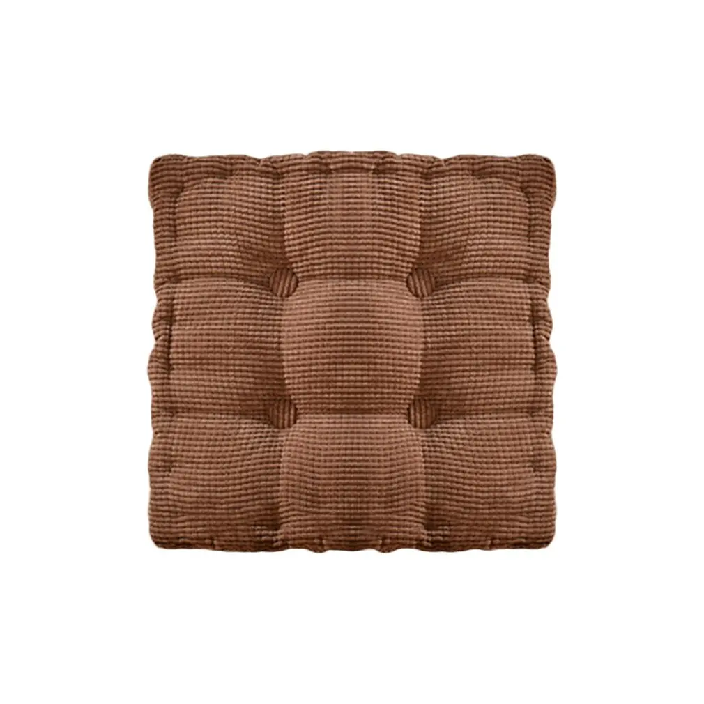 Новая кукурузная одноцветная подушка для обеденного стула квадратная