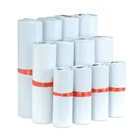 Белые самоклеящиеся курьерские пакеты, 10 шт., пластиковые полиэтиленовые конверты