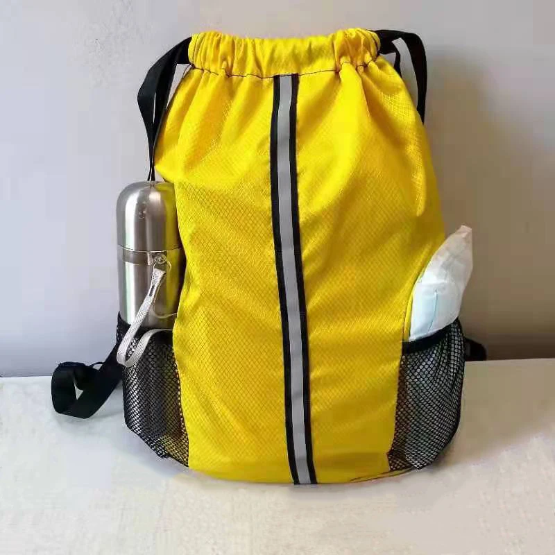 

Ultralight Unisex Harness Bag Sports Gym Bag Outdoor Travel Beam Port Backpack Drawstring Lightweight Bag Logo Printing