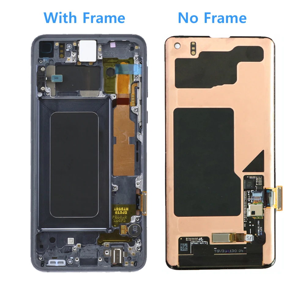 Для SAMSUNG Galaxy S10 2019 SM-G9730F ЖК-дисплей с сенсорным экраном Digitizer Замена частей +