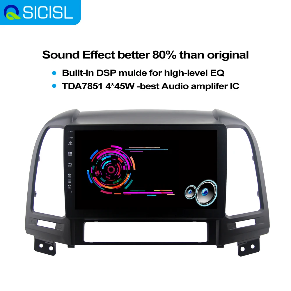 

4G Android 10.0 Car Multimedia Android Radio For Hyundai Santa Fe 2006 2007 2008 2009 2011 Video Car DVD player Android 4G Mode