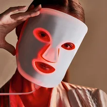 Silicone LED Mask LED illuminated face mask beauty care treatment  anti-acne for face whitening skin rejuvenation machine