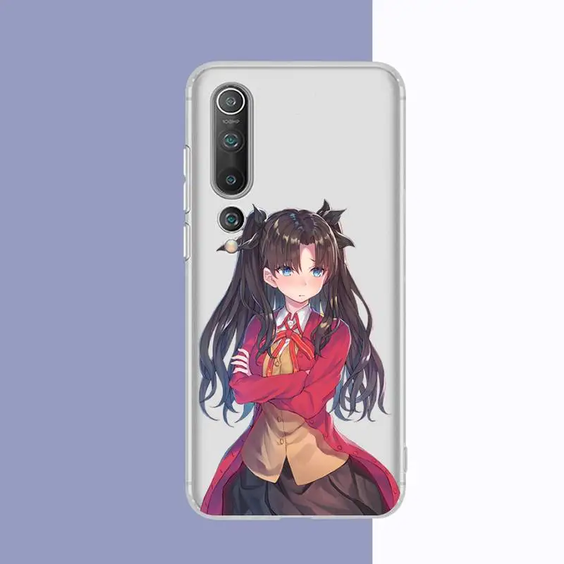 TOPLBPCS Fate Stay Night Rin Tohsaka чехол для телефона Xiaomi 10t pro 11 Note10lite Redmi 5plus 7A 8 K20pro 9A Note 9 Pro Max s 10 |