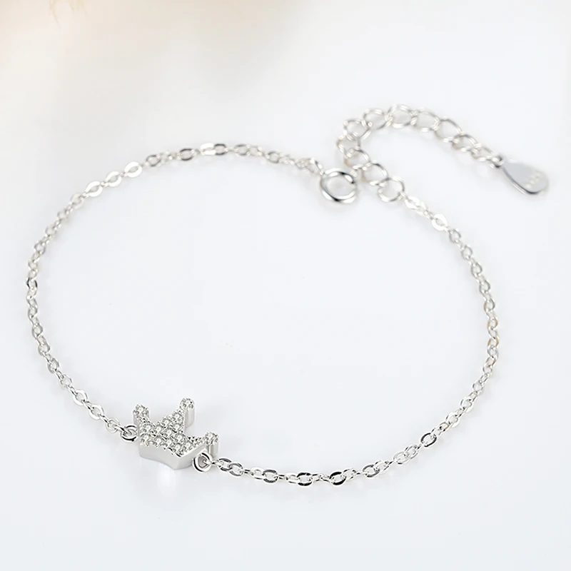 Женский браслет из серебра 925 пробы с фианитом|Гибкие и жесткие браслеты| |