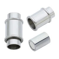 strong silver color stainless steel magnetic clasp connectors fit 6mm leather cord jewelry findings