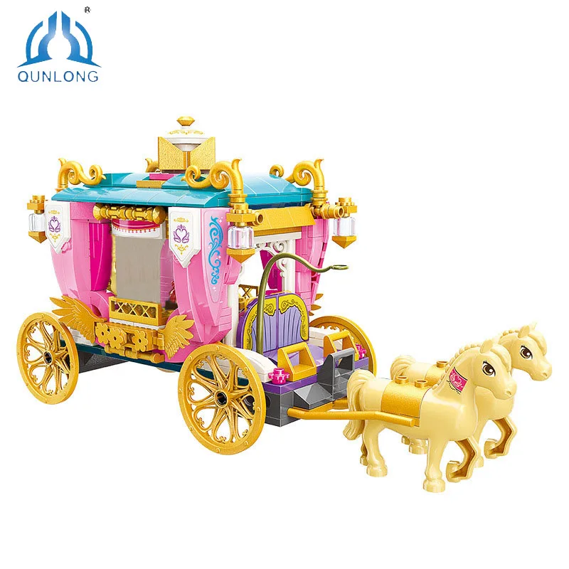 

Строительные блоки QUNLONG Royal парад карета, фигурки, конструкторы, сборка, рождественские подарки, сделай сам