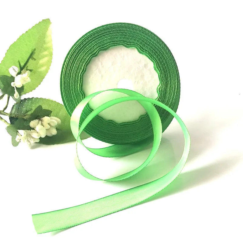 (25 ярдов/рулон) 6 мм ленты многоцветные однотонные атласные Свадебная