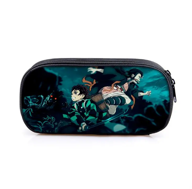 New Funny Anime Cartoon Peripheral Pencil Case Large Capacity Zipper Bag School Stationery Boy Girls Universal | Багаж и сумки