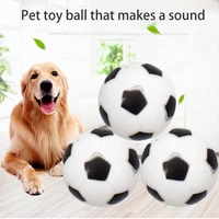pet products dog interactive toy rubber football elastic sounding dog supplies accessories toy 6 5 cm cat and dog pet supplies