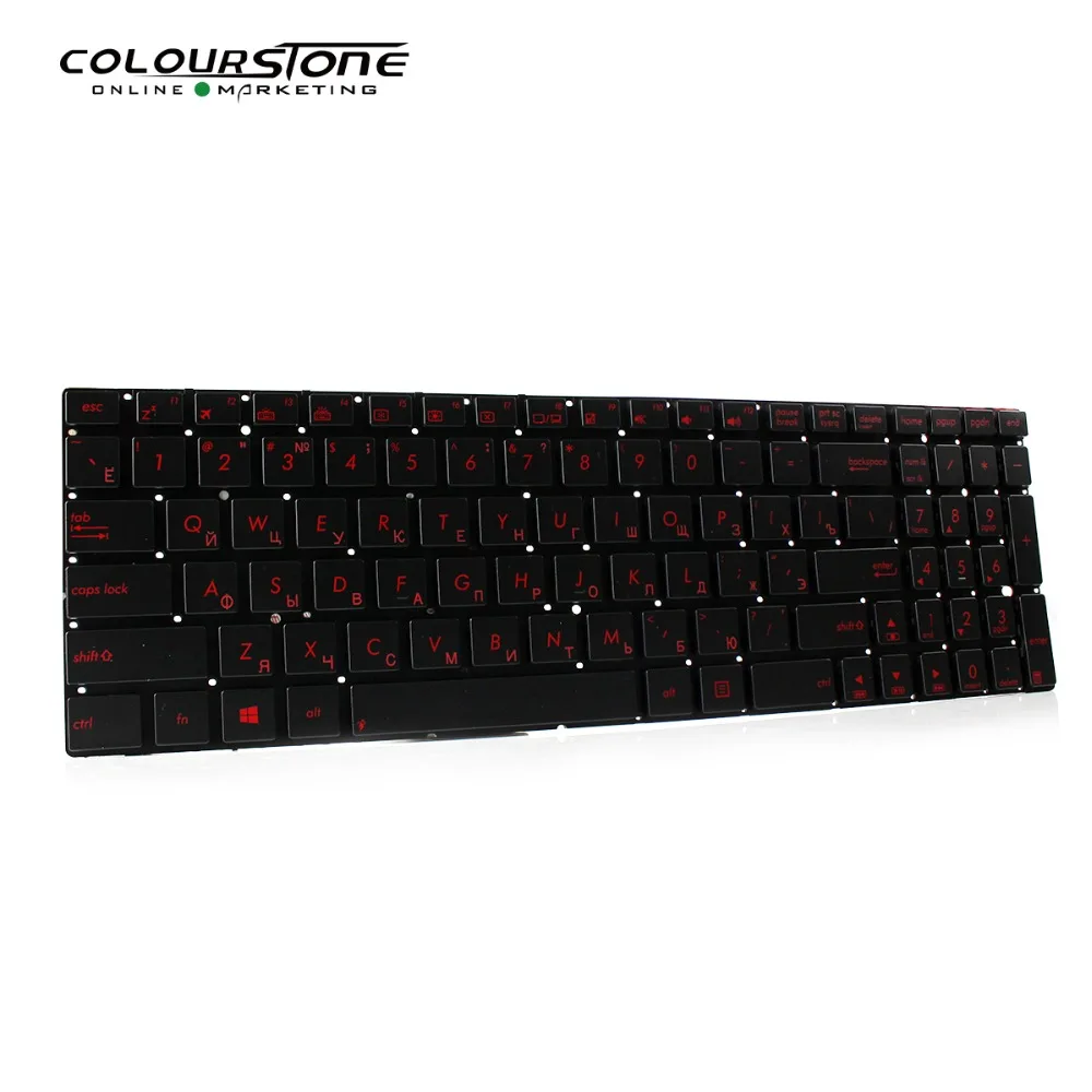Новая Россия с подсветкой Клавиатура для ноутбука ASUS G550 G550JK 0KN0-QX1RU13 9Z. N8BBU. M0R