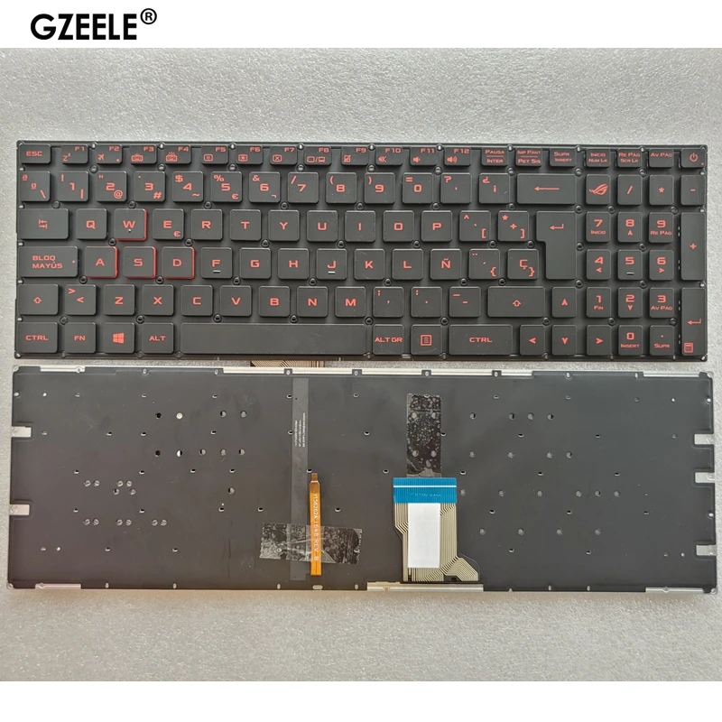 Клавиатура с подсветкой SP/LA для ноутбука ASUS GL502VM FX502 FZX60 GL702 FX502 GL702VM GL702VS Клавиатура с подсветкой SP/LA для ноутбука ASUS GL502VM FX502 FZX60 GL702 FX502 GL702VM GL702VS