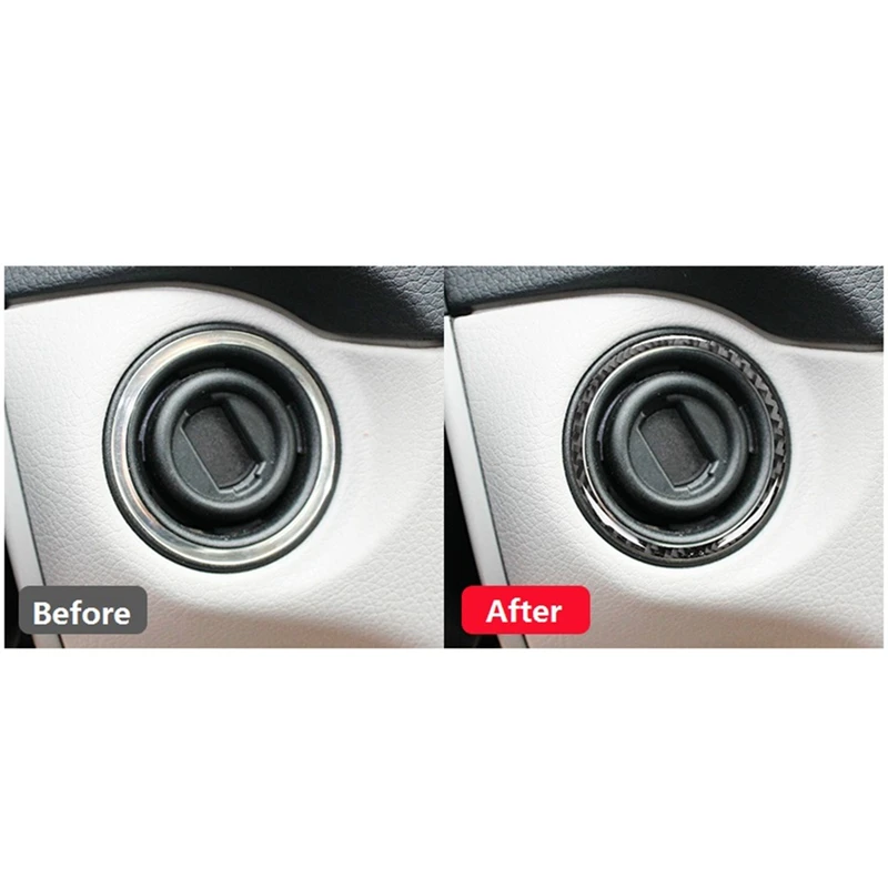 AU04-для Mercedes Benz GLK 300 350 250 2008-2015 кольцо с отверстием для ключей пусковая кнопка рамка