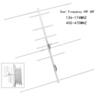 Ham Radio Yagi антенна VHF UHF 144430 МГц наружная базовая станция антенна для Baofeng UV-5R UV-82 888S Yaesu, рация