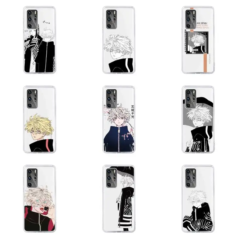 

kawaragi senju Tokyo Avengers revengers Phone Case For Huawei P40 P30 P20 Mate Honor 10i 30 20 i 10 40 8x 9x Pro Lite Cover
