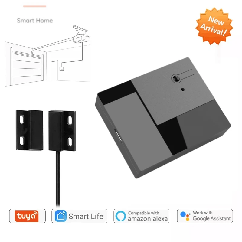 

Tuya Smart Life Wifi Garage Door Sensor Opener Controller WiFi Switch Alexa Echo Google Home DIY Smart Home App Alert No Hub