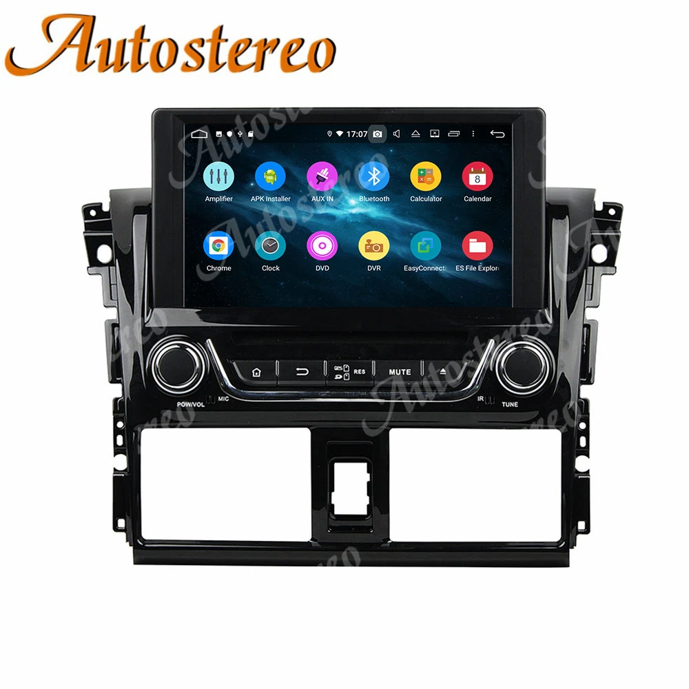 DSP Android 9 0 автомобильный DVD плеер GPS навигация для Toyota YARIS 2013-2015 головное устройство