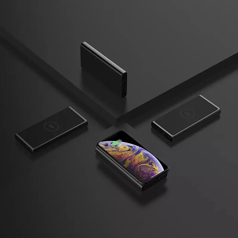 Xiao mi 10000 мАч Беспроводной внешний аккумулятор Z Освещение USB C 18 Вт макс 10 Qi