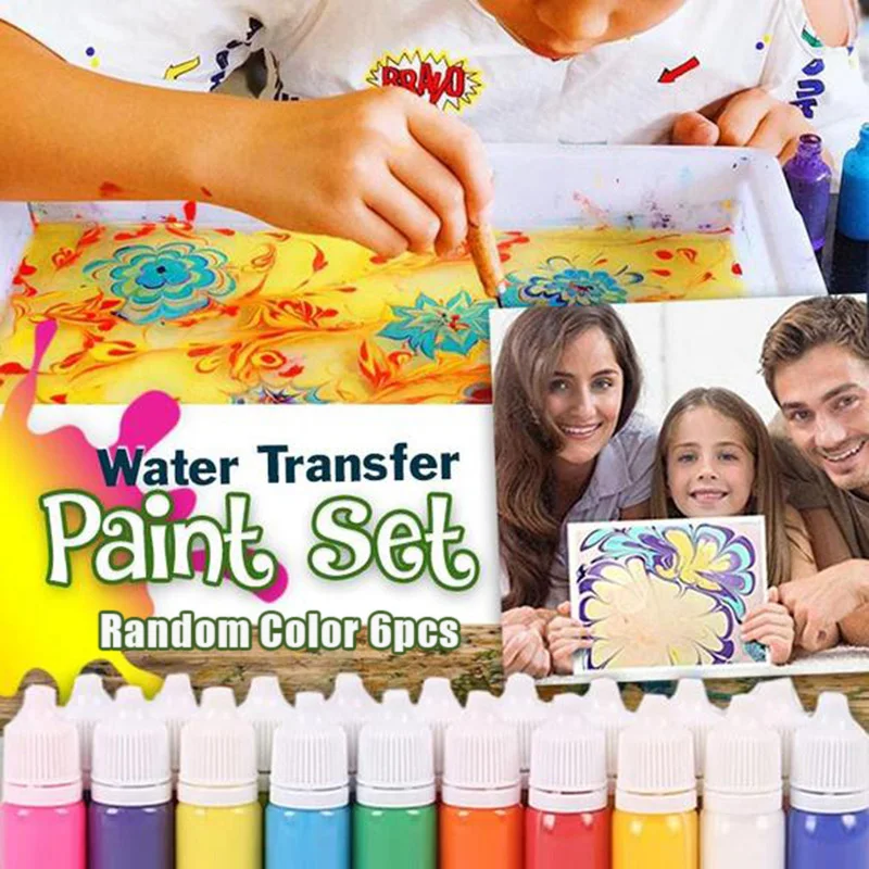 

Newly Hydrographics Water Transfer Marbling Painting Set Painting on Water Drawing Tools Kit FIF66