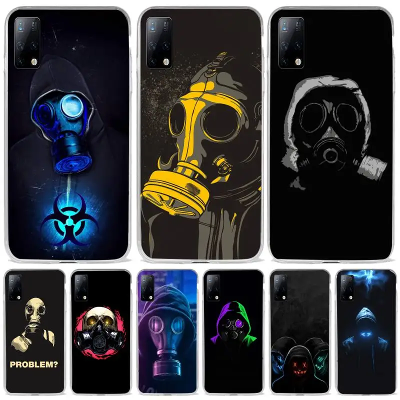 

DJ Man Antigas mask Phone Case For Samsung s7 s8 s9 s10 s20 s4 s5 s6 A51 A71 A21 plus Cover Fundas Coque