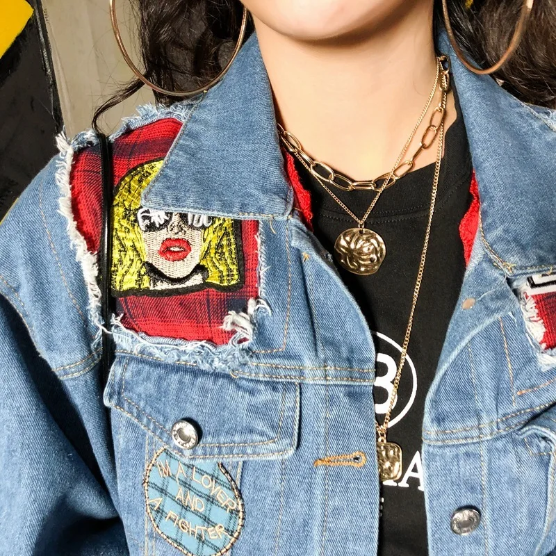 Куртка женская уличная с принтом ассиметричная куртка NZY70 | Женская одежда