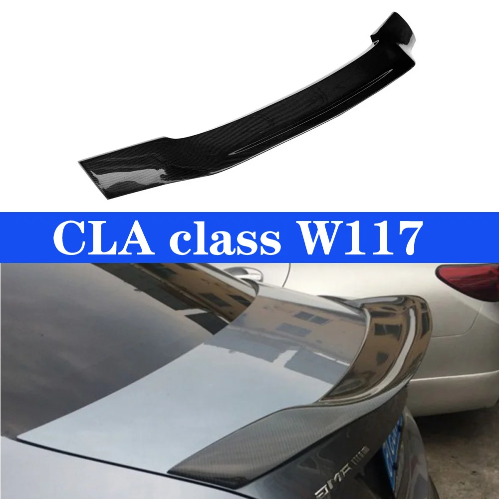 Задний спойлер из углеродного волокна крышка крыла багажника для Mercedes CLA Class W117