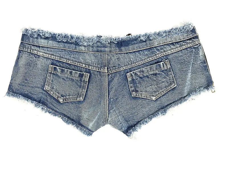 Модные сексуальные джинсовые мини-джинсы с бахромой для девочек популярные