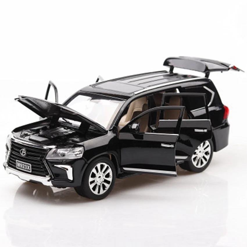 

Модель легкового автомобиля Lexus Lx570, модель внедорожника Off-модель дорожного транспортного средства, 6 дверей, со звуком светильник кой, 1:24