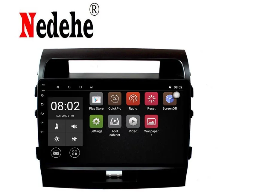 Автомобильная Мультимедийная система Nedehe 9 дюймов Android 8 1 для Toyota LAND CRUISER LC200 2008-2015