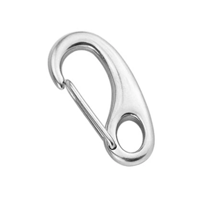 6 шт./лот пружинный карабин в форме яйца Многофункциональный Карабин для походов