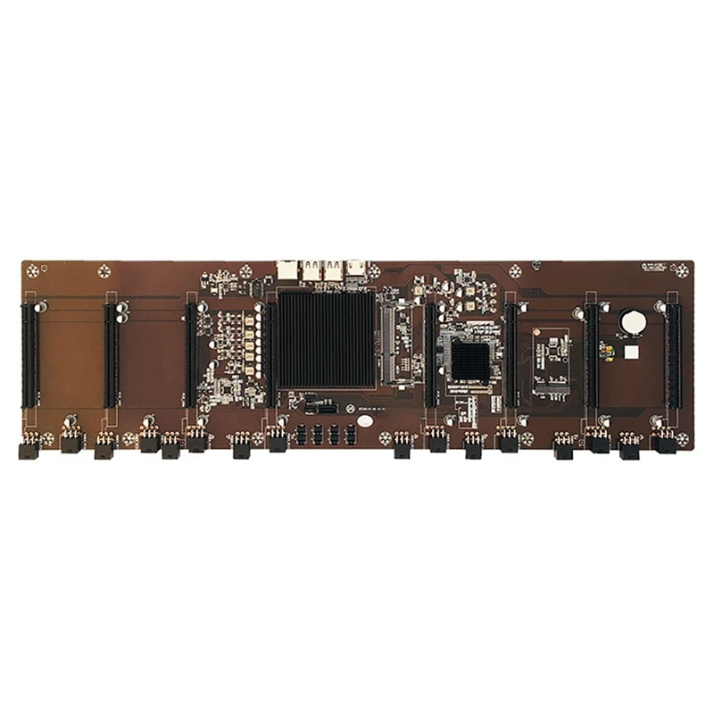 Материнская плата HM65 для майнера 8 карт 68 мм шаг графической карты DDR3 Гб 1600 МГц SATA