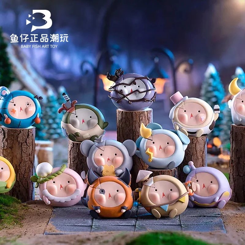 

Elves farm blind box of lovely cartoon figure toy model validation style surprise gift box