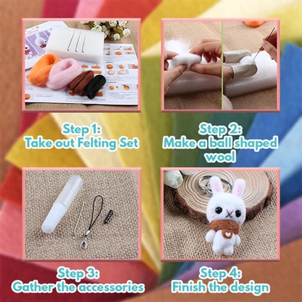 Сделай Сам набор плюшевой шерсти для вышивания ручной работы нитка вязальных