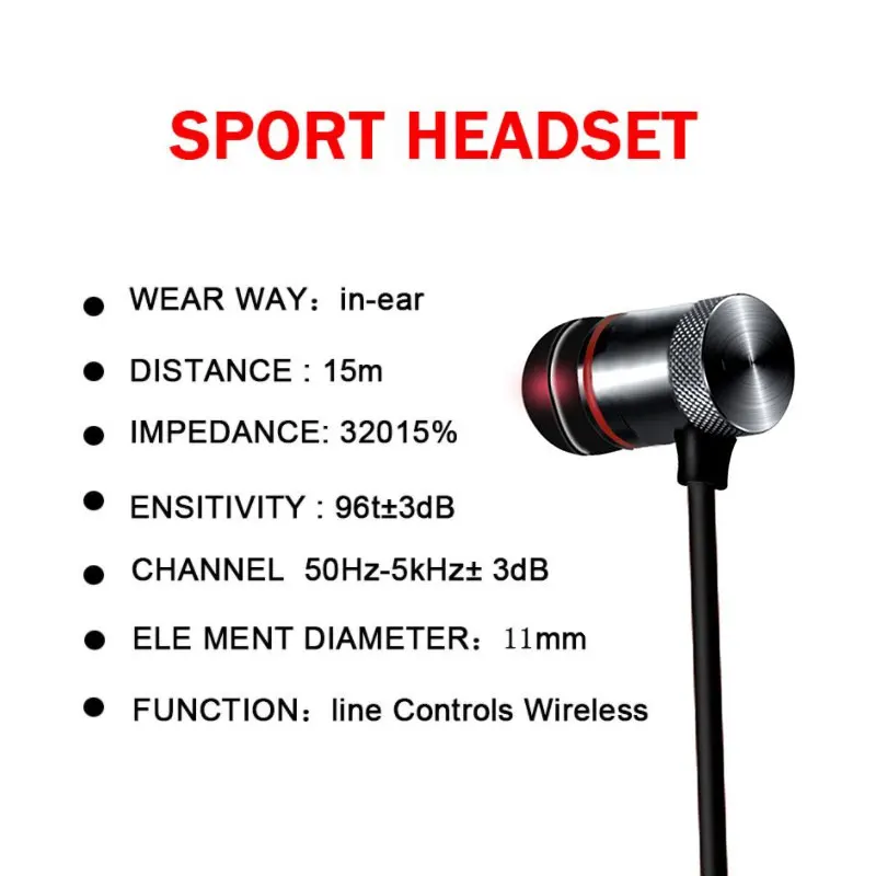 Neckband Bluetooth Earbuds for Motorola Moto G7 Power G6 Play G5 G5S Plus G4 Z4 Z3 X4 X3 One Action Vision Earphones Headphones |