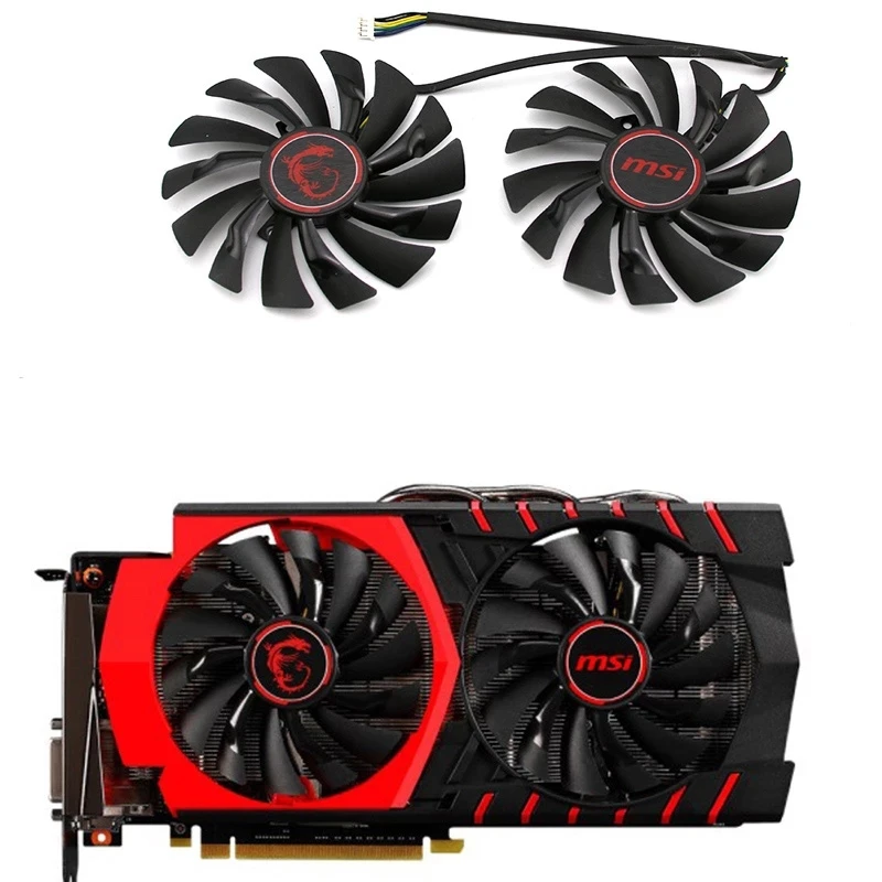 95MM PLD10010S12HH Fans &amp Cooling For MSI GTX 1060 1070 1080 TI RX 470 570 RX580 Gaming GPU Video Card Fan | Компьютеры и офис