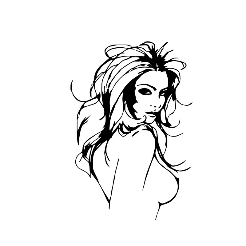 Забавная сексуальная девушка декоративное покрытие наклейка на автомобиль