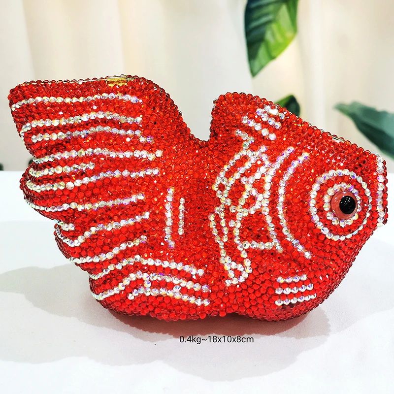 

Высококачественные вечерние сумки-клатчи в форме красной рыбы, модные мини-губные помады, коллекционные кошельки, ранние клатчи