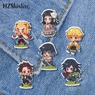 Новинка 2021, акриловая булавка Kamado Nezuko для лацкана из аниме рассекающий демонов, клипса-бабочка из эпоксидной смолы, ручная работа, брошь-бабочка