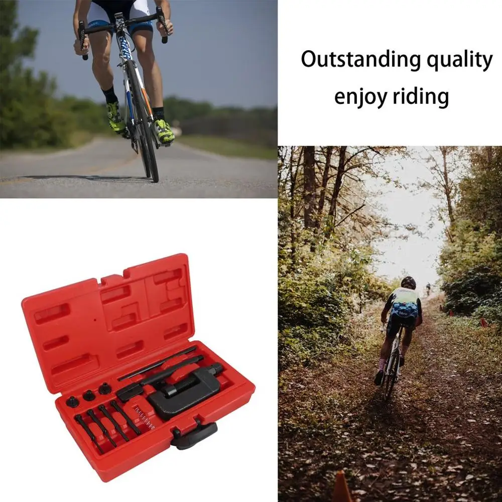 

Motorcycle Bike Chain Breaker Splitter Link Riveter Universal Set for Motorcycle Bike Riveting Tool Bike Accessories