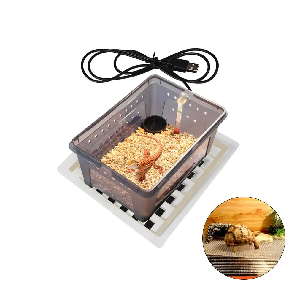 Обогреватель для аквариума коврик альпинизма ПЭТ змея ящерица нагревательная