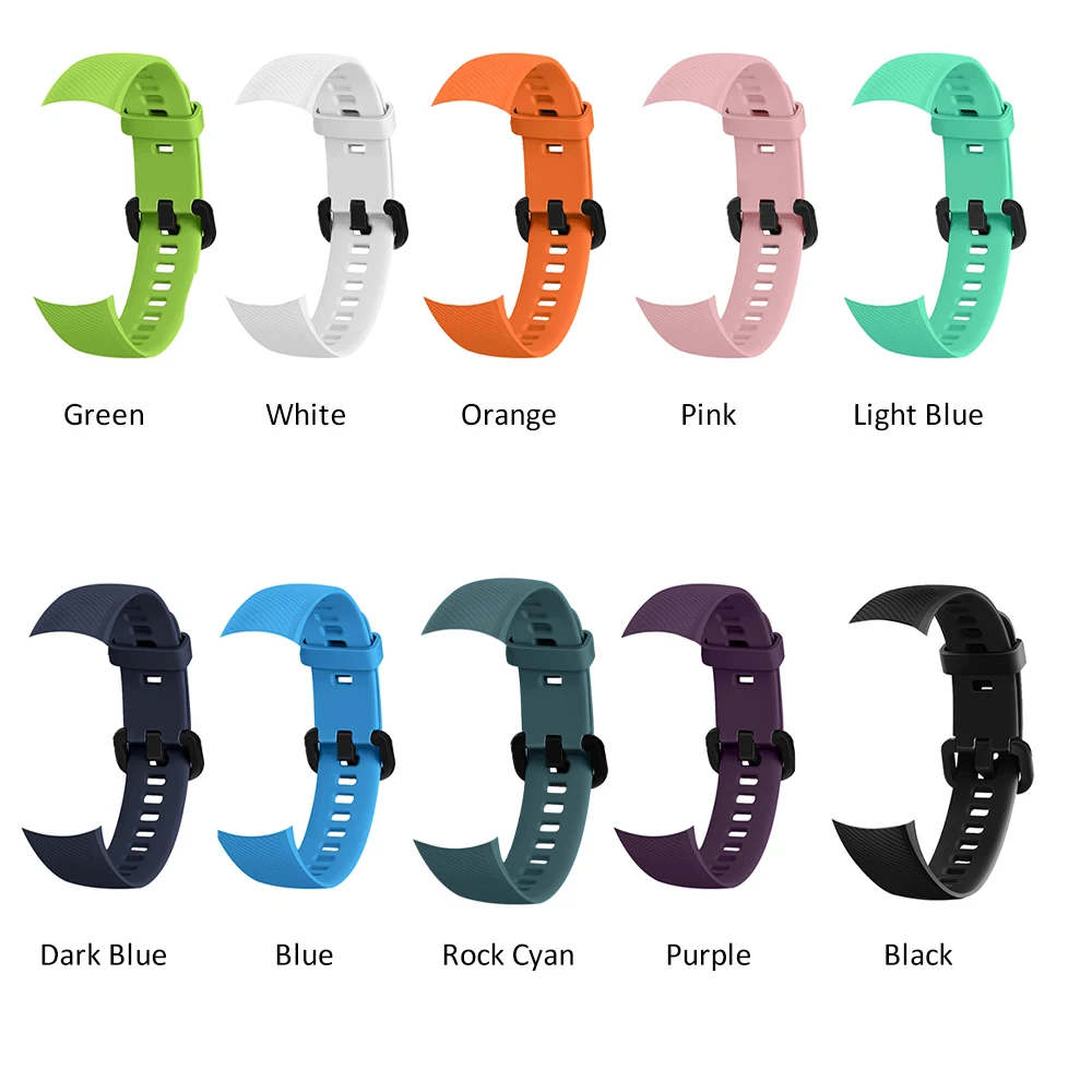 Ремешок силиконовый для мужских и женских смарт-часов Honor Band 5 10 шт./лот |