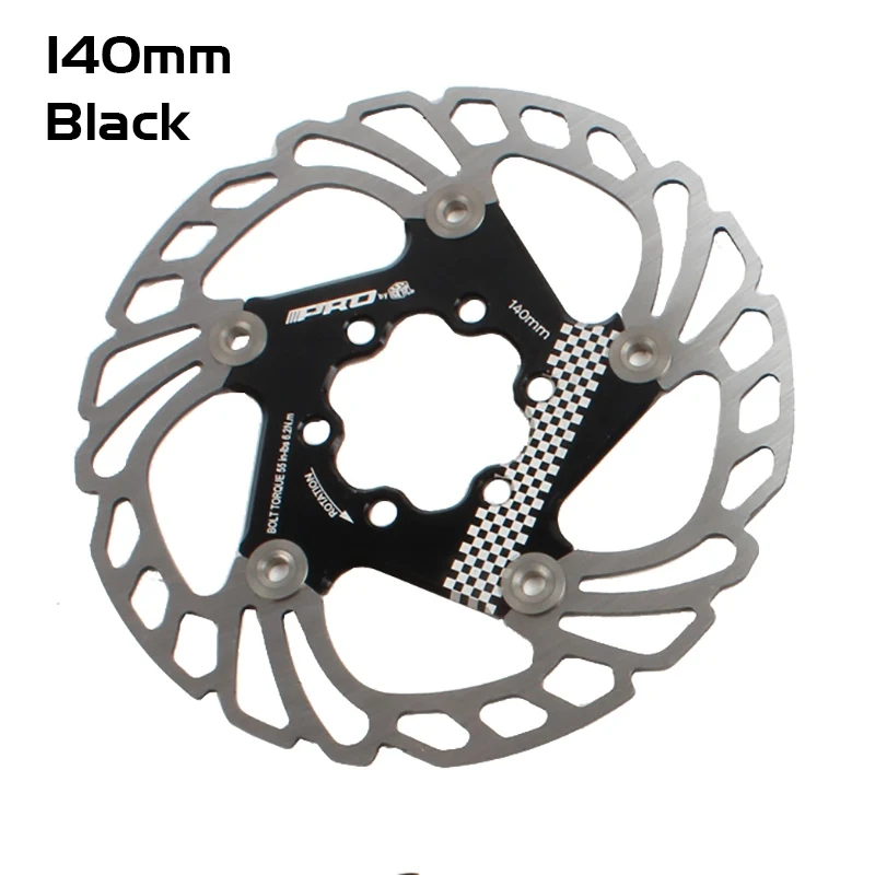140mm Rotor Black PRO 140 мм плавающие тормозные роторы CNC дорожный велосипед из сплава масляный диск Тормозной суппорт линия Тяговая Гидравлический дисковый тормоз дорожный велосипед - Цвет: 140mm Rotor Black