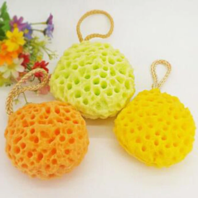 1pc Soft Bath Shower Sponge For Body Cleaning Sponge Body Bath Shower Spa Exfoliator Face Washing Cleansing Puff Scrubber