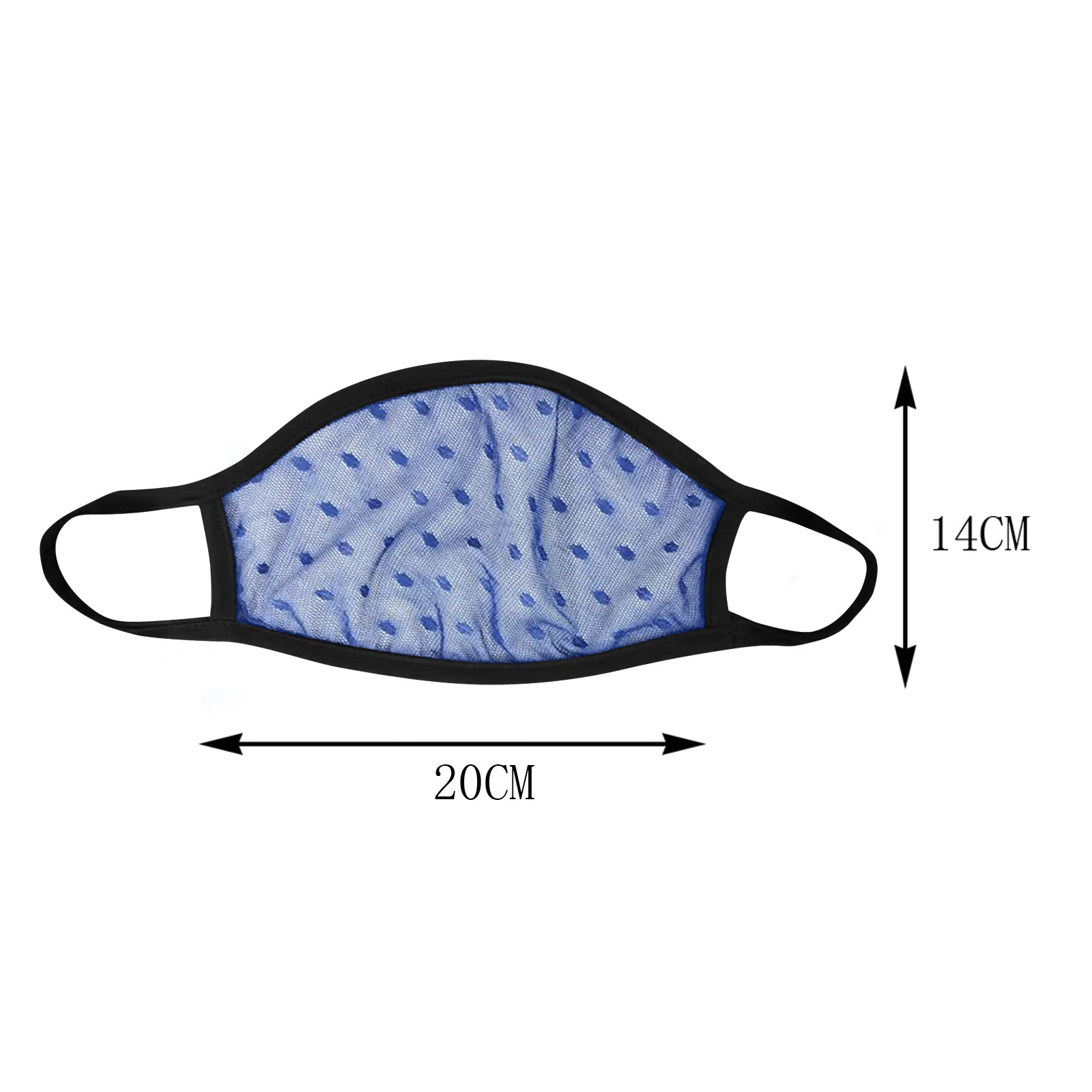 

mscara masque Headband 5PC Single Layer Polka Dot Mesh Face Mask Sheer Breathable Lip Reading Face Mask Mascarilla