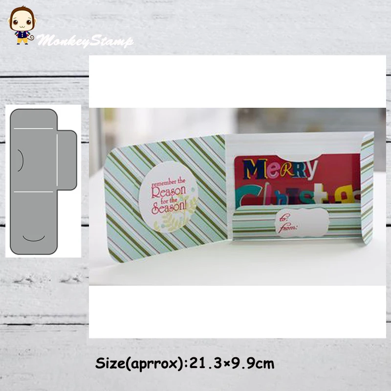 Обезьяна Подарочная открытка поздравительные металлические штампы трафареты