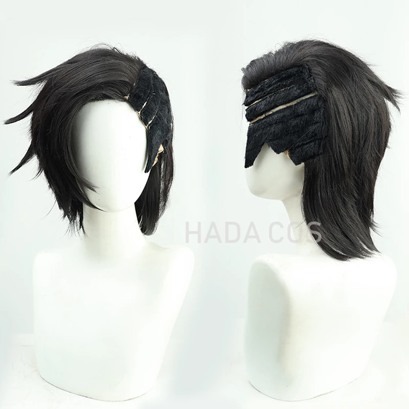 Парик Tokyo Revengers Kuichi Hajime черный с длинным хвостом для косплея, термостойкие синтетические волосы, включая крышку парика Anime on.