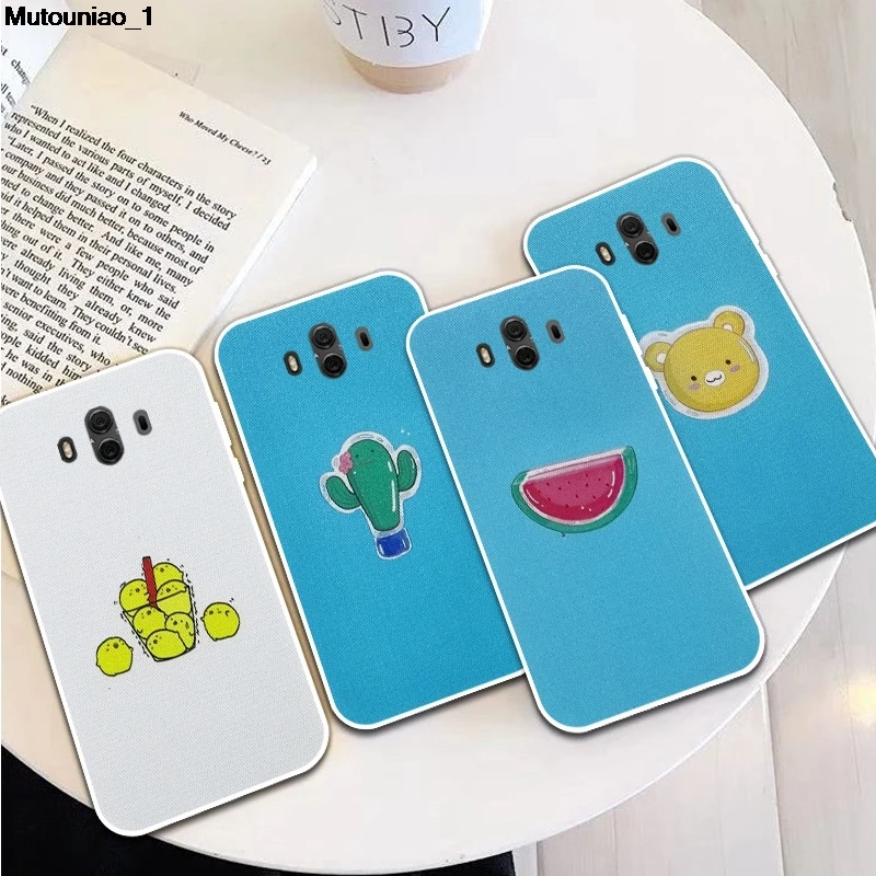 Силиконовый мягкий ТПУ чехол Fish 3 для Huawei Y3 Y5 Y6 Y9 P Smart Plus 2017 2018 2019|Бамперы| |