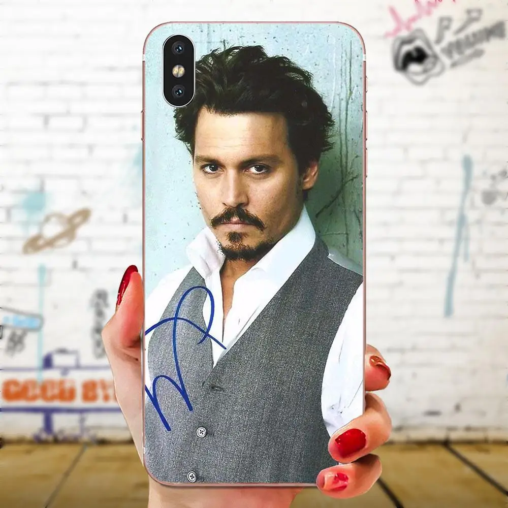 Colorful Johnny Depp For Galaxy Note 10 A10E A10S A20S A30S A40S A50S A6S A70S A730 A8S M10S M30S Lite Plus Soft TPU Phone Cases | Мобильные