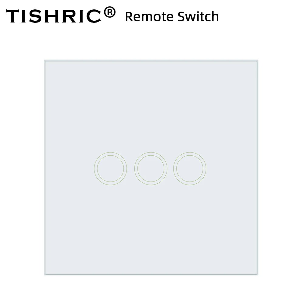 86 Тип TISHRIC T433 RF 433mhz панель настенный пульт дистанционного управления с сенсорным управлением светодиодный светильник работает с Sonoff T1/T2/T3/TX/RF/4CH PRO R2 умный дом - Комплект: T433 remote panel 3C