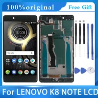 5 5 original lcd with frame for lenovo k8 note display xt1902 3 xt1902 2 lcd screen touch sensor digitizer assembly k8note lcd